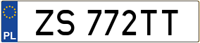Truck License Plate